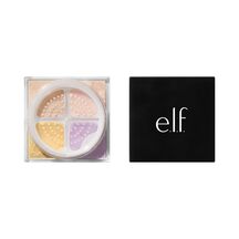 E.L.F. SET IT BRIGHT CORRECTING & BRIGHTENING SETTING POWDER QUAD (CUARTETO DE POLVO SUELTO PARA ROSTRO)